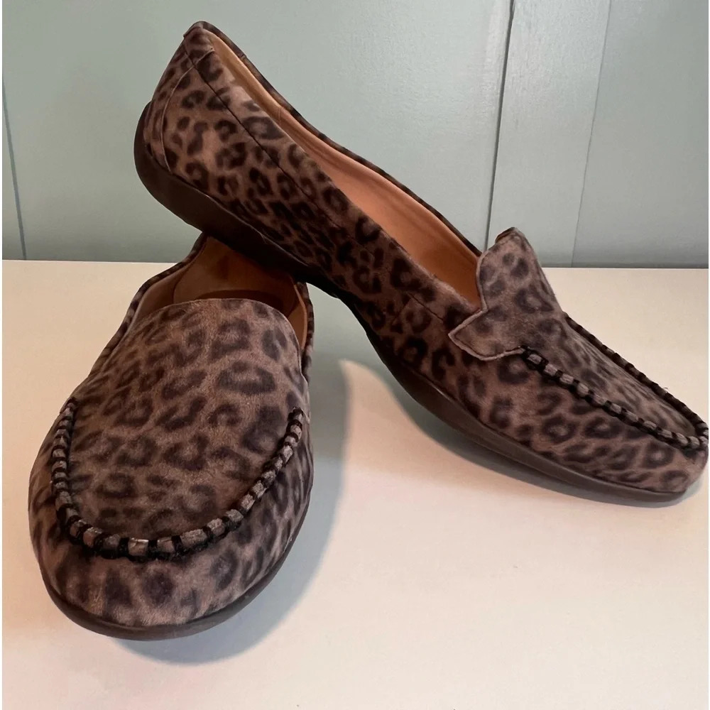 Easy Spirit E360 ‘Esjalita’ Suede Leopard Loafer. Size 6.5.‎